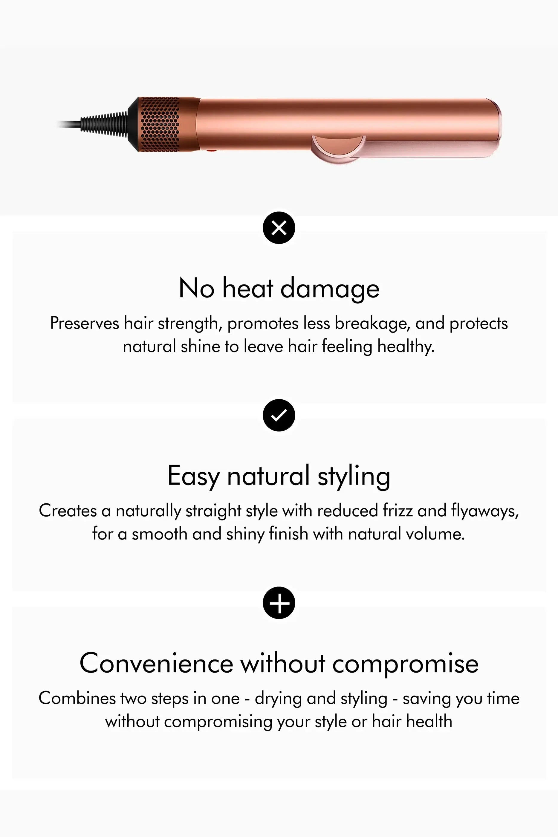 Dyson Airstrait™ straightener (Amber Silk) Dyson