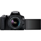 Canon EOS 250D, Black + EF-S 18-55mm f/3.5-5.6 III+ EF 75-300mm f/4-5.6 III Lens Canon