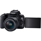 Canon EOS 250D, Black + EF-S 18-55mm f/3.5-5.6 III+ EF 75-300mm f/4-5.6 III Lens Canon