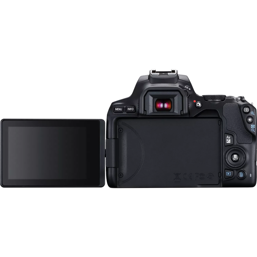 Canon EOS 250D, Black + EF-S 18-55mm f/3.5-5.6 III+ EF 75-300mm f/4-5.6 III Lens Canon