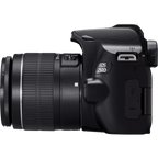 Canon EOS 250D, Black + EF-S 18-55mm f/3.5-5.6 III+ EF 75-300mm f/4-5.6 III Lens Canon