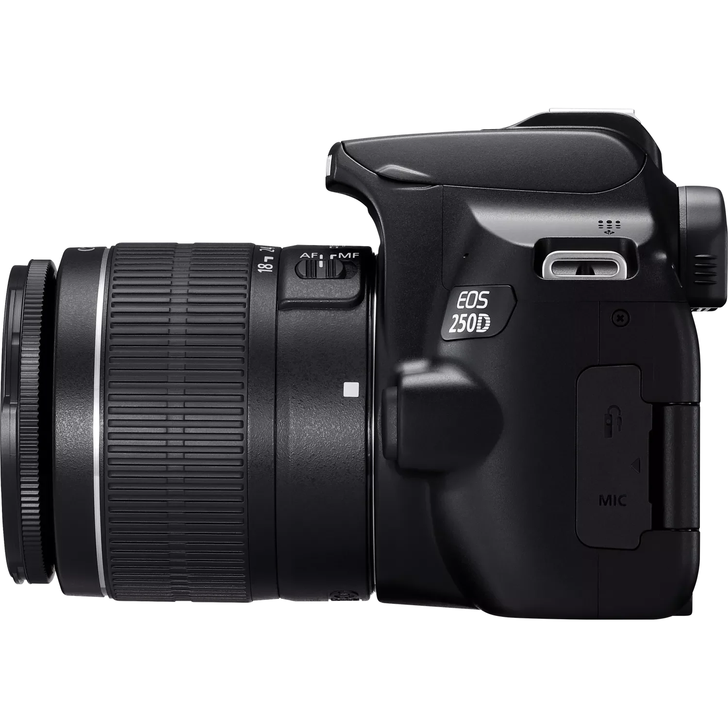 Canon EOS 250D, Black + EF-S 18-55mm f/3.5-5.6 III+ EF 75-300mm f/4-5.6 III Lens Canon
