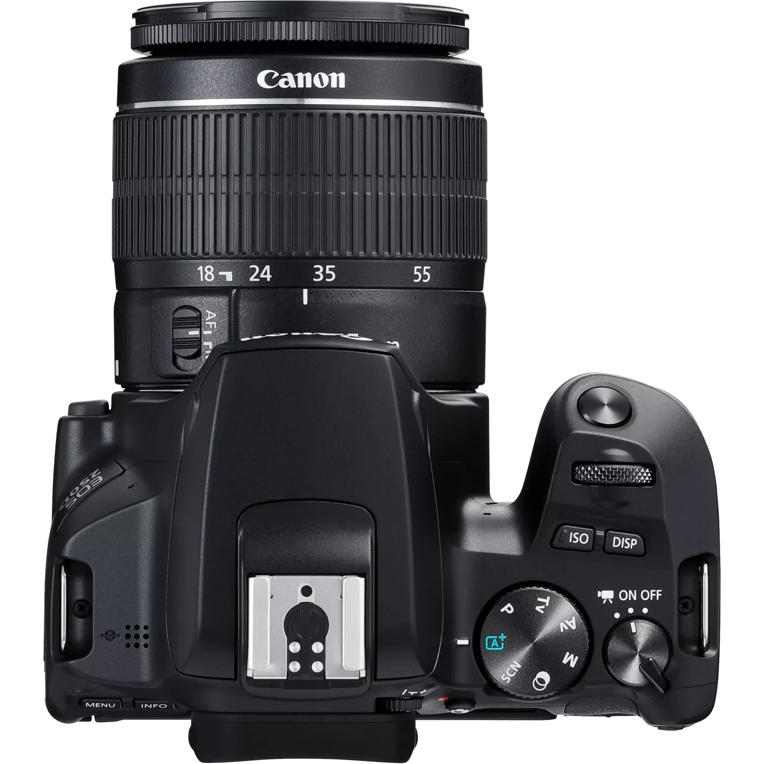 Canon EOS 250D, Black + EF-S 18-55mm f/3.5-5.6 III+ EF 75-300mm f/4-5.6 III Lens Canon