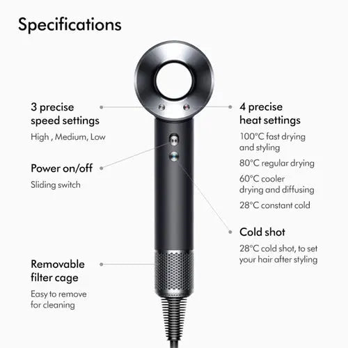Dyson Supersonic™ Origin Hair Dryer (Black/Nickel) Dyson