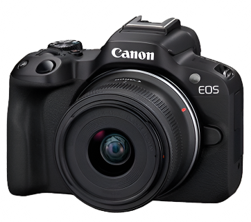 Canon EOS R50 Black Mirrorless Camera with RF-S 18-45mm f/4.5-6.3 IS STM Kit Canon