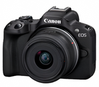 Canon EOS R50 Black Mirrorless Camera with RF-S 18-45mm f/4.5-6.3 IS STM Kit Canon