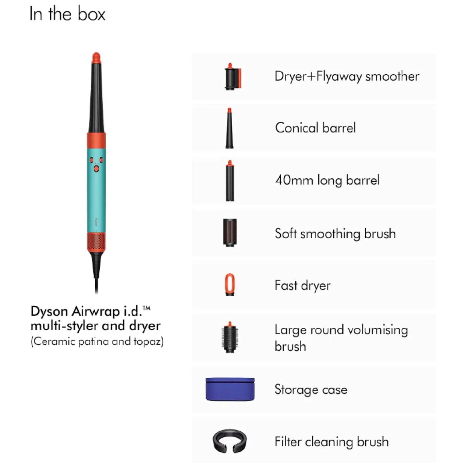 Dyson Airwrap i.d.™ Multi-Styler and Dryer Straight+Wavy (Ceramic Patina/Topaz) Dyson