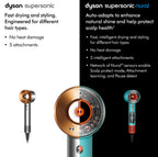 Dyson Supersonic Nural™ hair dryer Straight+Wavy (Ceramic Patina/Topaz) Dyson