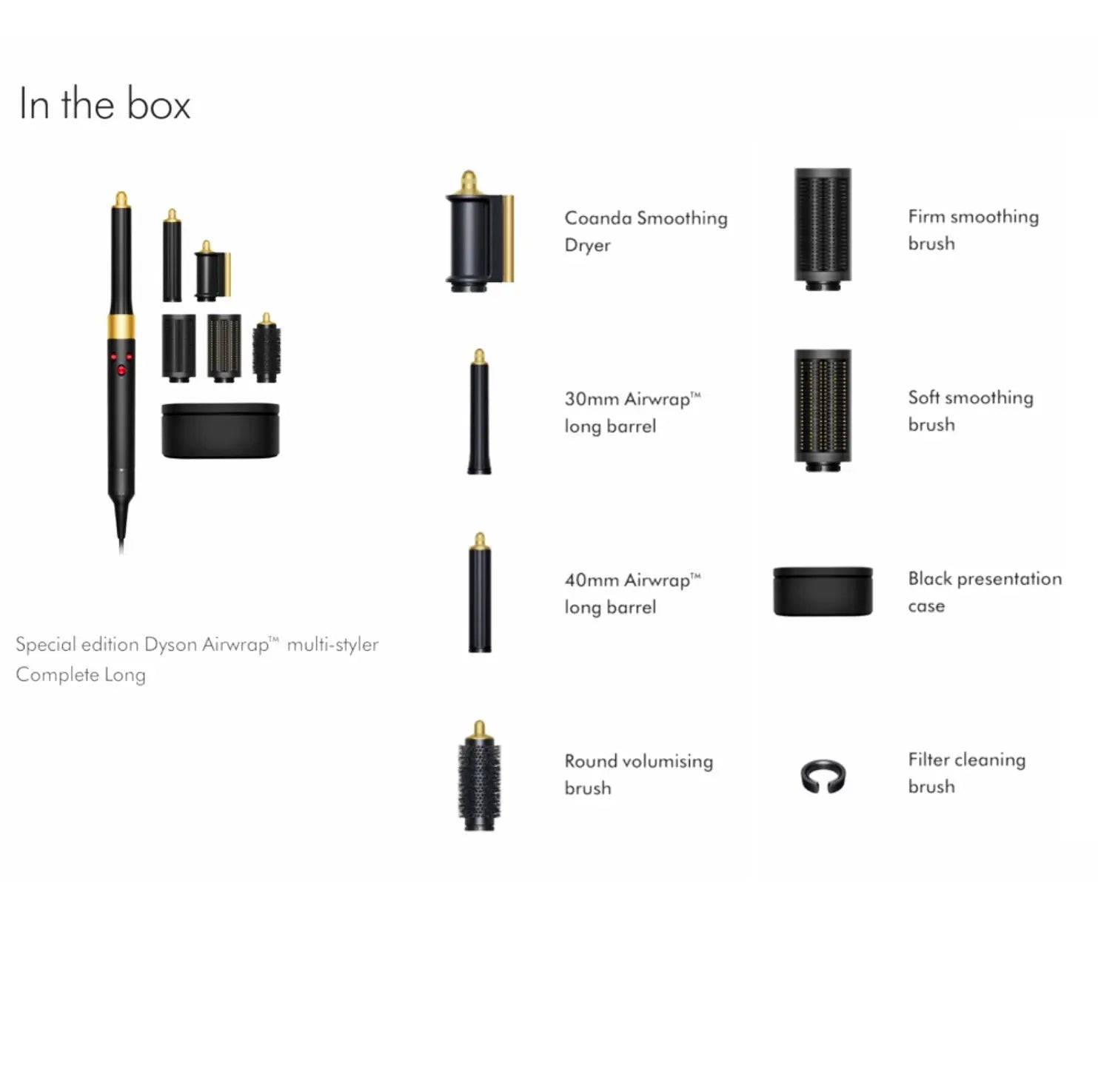 Dyson Airwrap™ multi-styler and dryer Complete Long (Onyx Black/Gold) Dyson
