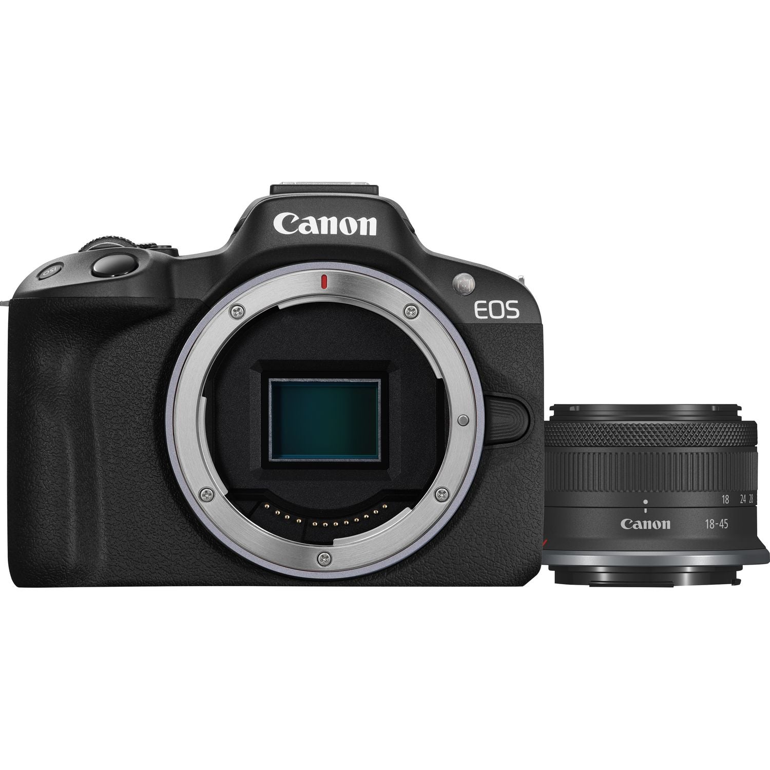 Canon EOS R50 Black Mirrorless Camera with RF-S 18-45mm f/4.5-6.3 IS STM Kit Canon