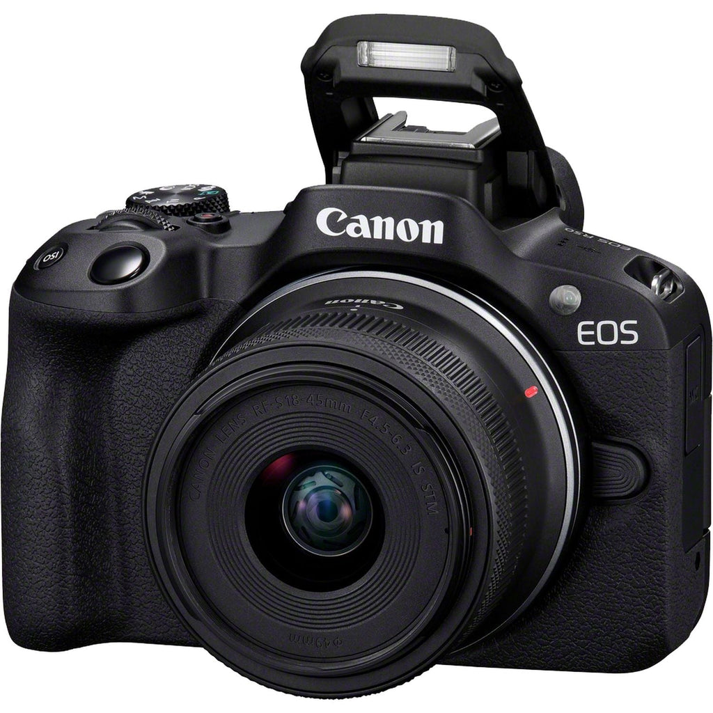 Canon EOS R50 Black Mirrorless Camera with RF-S 18-45mm f/4.5-6.3 IS STM Kit Canon
