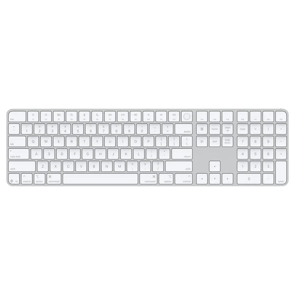 Apple Magic Keyboard with Touch ID and Numeric Keypad for Mac models with Apple silicon (USB–C) - English - White Keys Apple