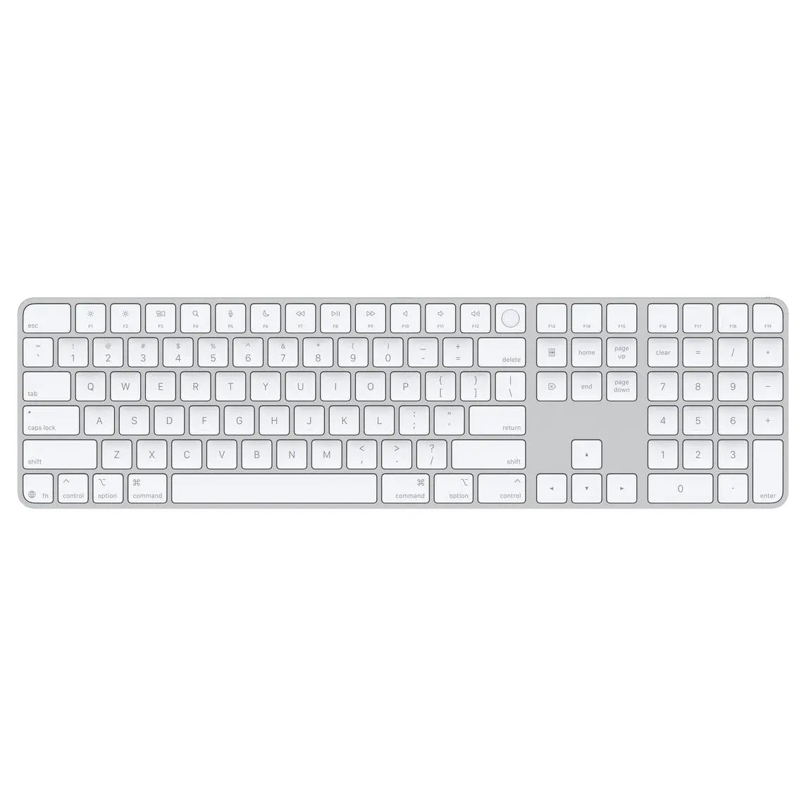 Apple Magic Keyboard with Touch ID and Numeric Keypad for Mac models with Apple silicon (USB–C) - English - White Keys Apple