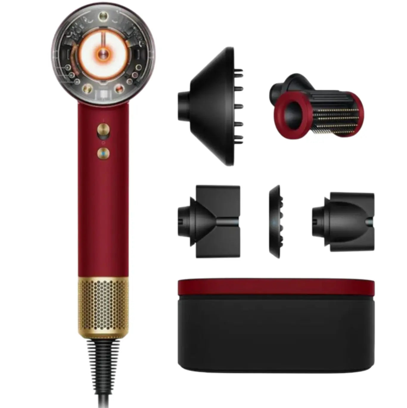 Dyson Supersonic Nural™ Hair Dryer Straight+Wavy (Red Velvet/Gold) Dyson