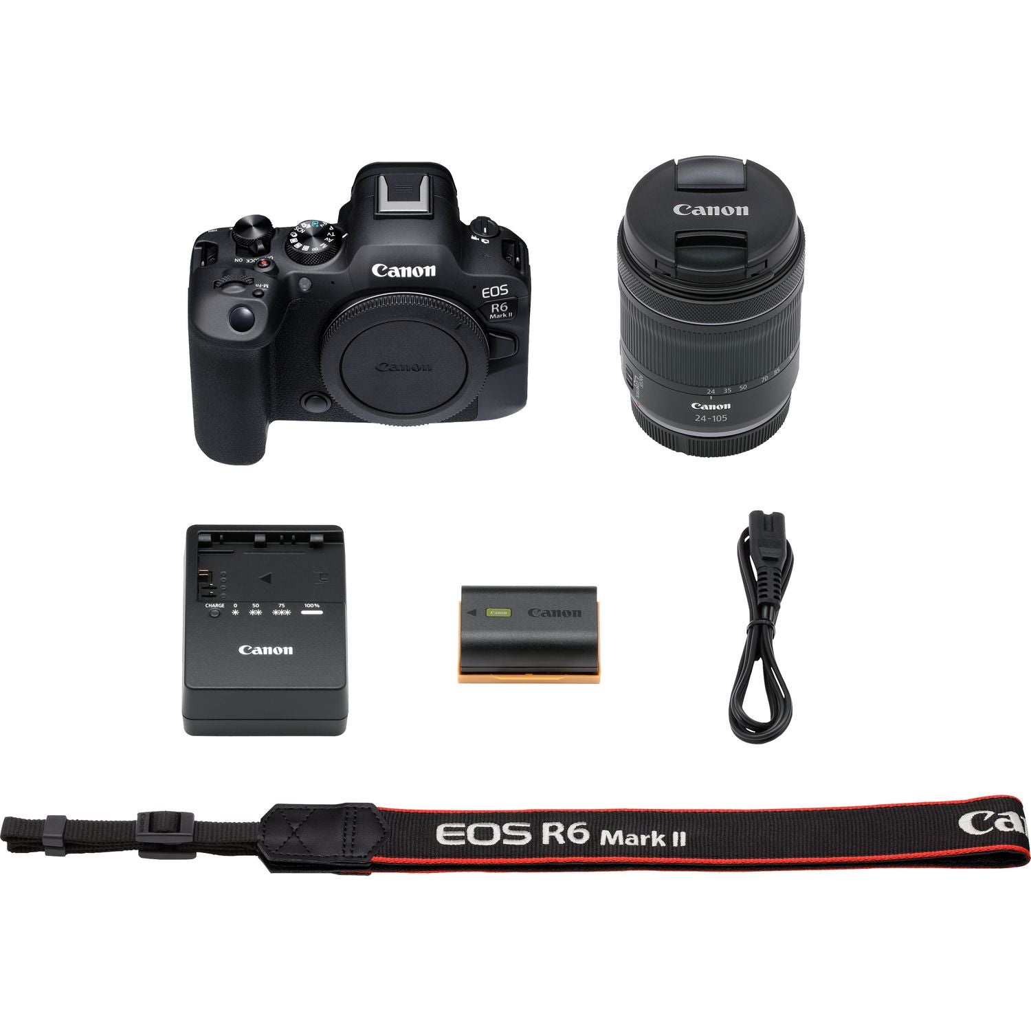 Canon EOS R6 Mark II Mirrorless Camera with RF 24-105mm F4-7.1 IS STM Lens Kit Canon