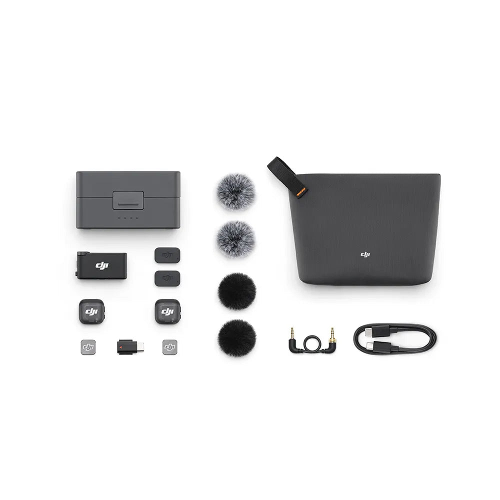 DJI Mic 3 Wireless Microphone Kit (2 TX + 1 RX + Charging Case) DJI