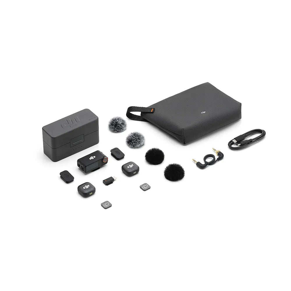DJI Mic 3 Wireless Microphone Kit (2 TX + 1 RX + Charging Case) DJI