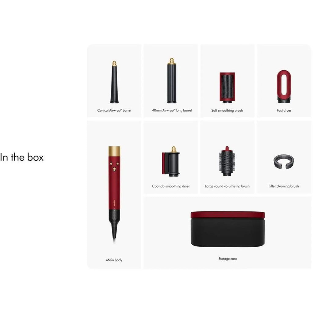 Dyson Airwrap i.d.™ multi-styler and dryer Straight+Wavy (Red Velvet/Gold) Dyson